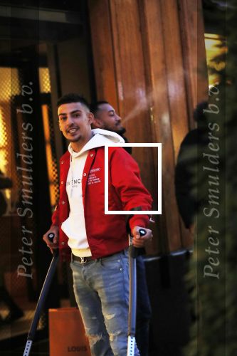 Amsterdam 23 november 2018
Rapper Boef en Frenna op de pc hooftstraat. Boef loopt met krukken en kwam met zijn Rolls Royce.