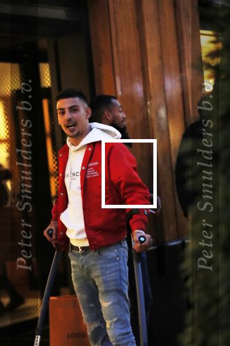 Amsterdam 23 november 2018
Rapper Boef en Frenna op de pc hooftstraat. Boef loopt met krukken en kwam met zijn Rolls Royce.