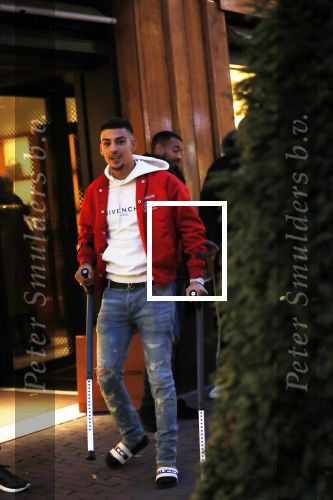 Amsterdam 23 november 2018
Rapper Boef en Frenna op de pc hooftstraat. Boef loopt met krukken en kwam met zijn Rolls Royce.