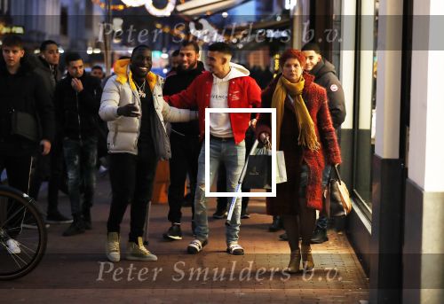 Amsterdam 23 november 2018
Rapper Boef en Frenna op de pc hooftstraat. Boef loopt met krukken en kwam met zijn Rolls Royce.