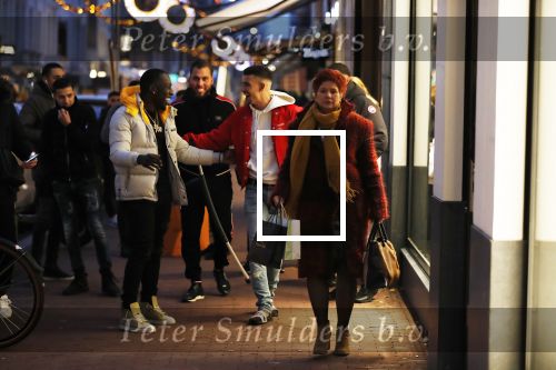 Amsterdam 23 november 2018
Rapper Boef en Frenna op de pc hooftstraat. Boef loopt met krukken en kwam met zijn Rolls Royce.