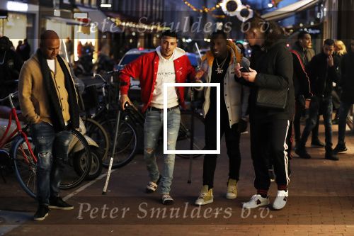 Amsterdam 23 november 2018
Rapper Boef en Frenna op de pc hooftstraat. Boef loopt met krukken en kwam met zijn Rolls Royce.