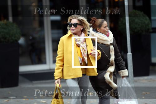 Amsterdam, 16 November 2018 Ans Markus op de PC HooftstraatConnie Witteman met Constanza Breukhoven op de PC Hoofstraat