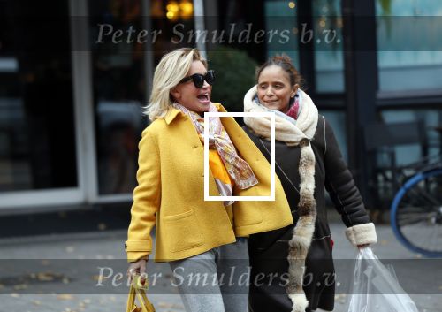 Amsterdam, 16 November 2018 Ans Markus op de PC HooftstraatConnie Witteman met Constanza Breukhoven op de PC Hoofstraat