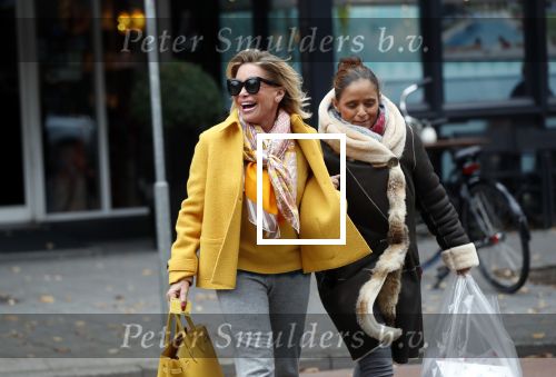 Amsterdam, 16 November 2018 Ans Markus op de PC HooftstraatConnie Witteman met Constanza Breukhoven op de PC Hoofstraat