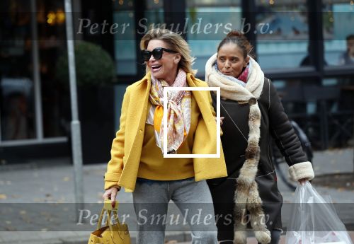 Amsterdam, 16 November 2018 Ans Markus op de PC HooftstraatConnie Witteman met Constanza Breukhoven op de PC Hoofstraat