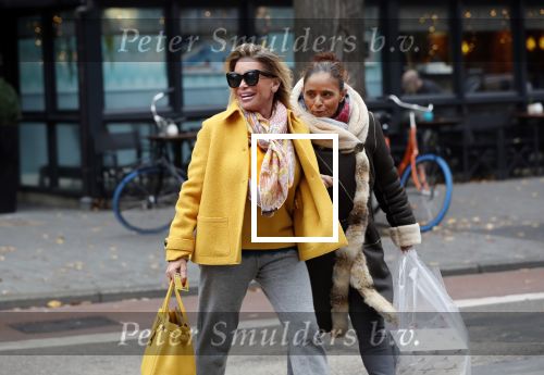 Amsterdam, 16 November 2018 Ans Markus op de PC HooftstraatConnie Witteman met Constanza Breukhoven op de PC Hoofstraat