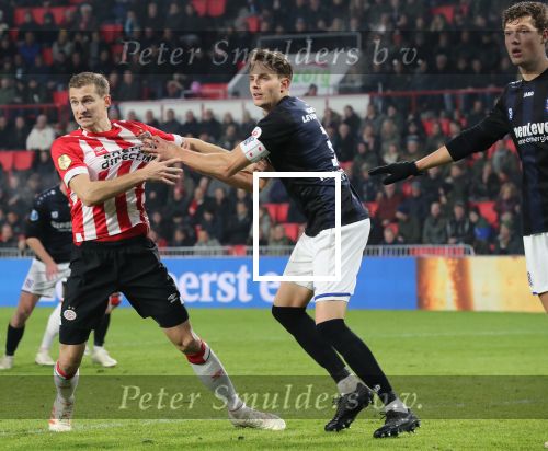 Eindhoven,24 November 2019
Kompetitie Seizoen 2018-2019 PSV-SC Heerenveen, eindstand 3-0
Daniel Schwaab Daniel Hoegh en Sam Lammers
