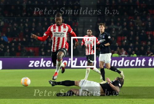 Eindhoven,24 November 2019
Kompetitie Seizoen 2018-2019 PSV-SC Heerenveen, eindstand 3-0
Denzel Dumfries