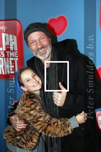 Amsterdam 8 december 2018
Premiere van Ralph Breaks the Internet in Pathe Arena. Eddy Zoe met dochter