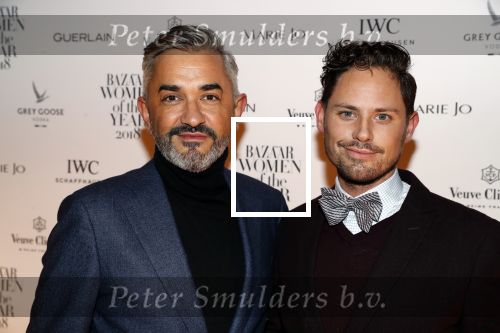 Amsterdam 10 december 2018
de Harper\'s Bazaar Woman of the Year Award 2018 in de Posthoornkerk . Edwin Oudshoorn met partner