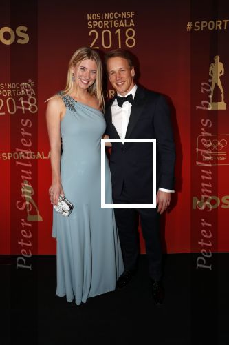 Amsterdam 19 december 2018
Sportman van het jaar verkiezing in afas live. Epke Zonderland met zijn vrouw