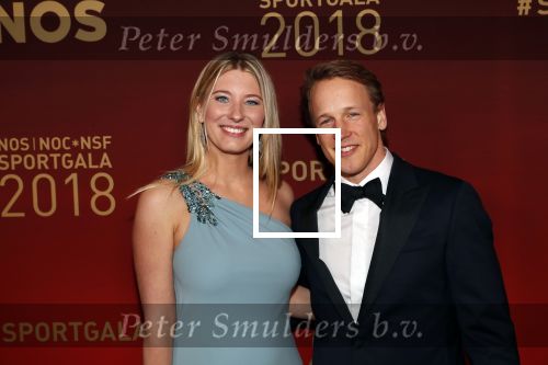 Amsterdam 19 december 2018
Sportman van het jaar verkiezing in afas live. Epke Zonderland met zijn vrouw
