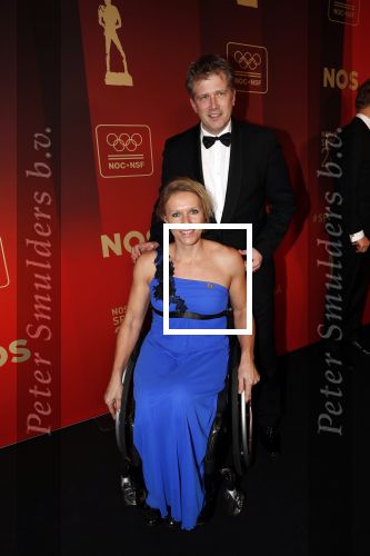 Amsterdam 19 december 2018
Sportman van het jaar verkiezing in afas live. Esther Vergeer met partner