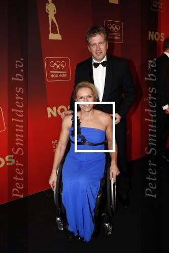 Amsterdam 19 december 2018
Sportman van het jaar verkiezing in afas live. Esther Vergeer met partner