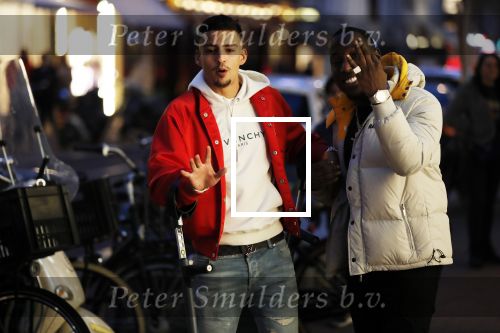 Amsterdam 23 november 2018
Rapper Boef en Frenna op de pc hooftstraat. Boef loopt met krukken en kwam met zijn Rolls Royce.