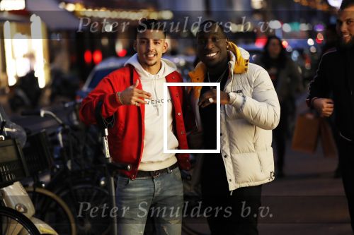 Amsterdam 23 november 2018
Rapper Boef en Frenna op de pc hooftstraat. Boef loopt met krukken en kwam met zijn Rolls Royce.