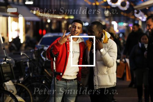Amsterdam 23 november 2018
Rapper Boef en Frenna op de pc hooftstraat. Boef loopt met krukken en kwam met zijn Rolls Royce.