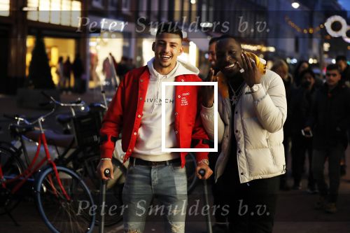 Amsterdam 23 november 2018
Rapper Boef en Frenna op de pc hooftstraat. Boef loopt met krukken en kwam met zijn Rolls Royce.