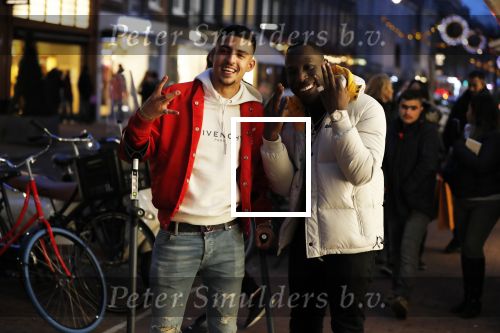 Amsterdam 23 november 2018
Rapper Boef en Frenna op de pc hooftstraat. Boef loopt met krukken en kwam met zijn Rolls Royce.
