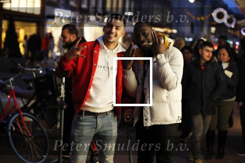Amsterdam 23 november 2018
Rapper Boef en Frenna op de pc hooftstraat. Boef loopt met krukken en kwam met zijn Rolls Royce.