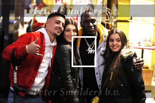 Amsterdam 23 november 2018
Rapper Boef en Frenna op de pc hooftstraat. Boef loopt met krukken en kwam met zijn Rolls Royce.