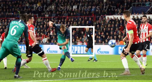 Eindhoven, 24 Oktober 2018 PSV-Tottemham Hotspur.
Duel in de voorronde Champions League, eindstand 2-2.
Harry Kane