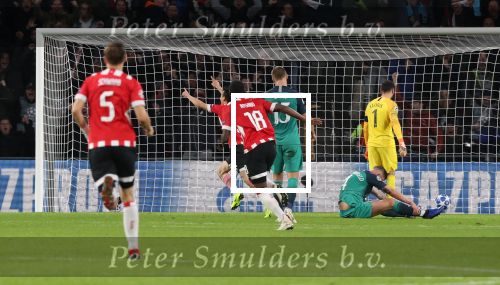 Eindhoven, 24 Oktober 2018 PSV-Tottemham Hotspur.
Duel in de voorronde Champions League, eindstand 2-2.
Hirving Lozano scoort 1-0