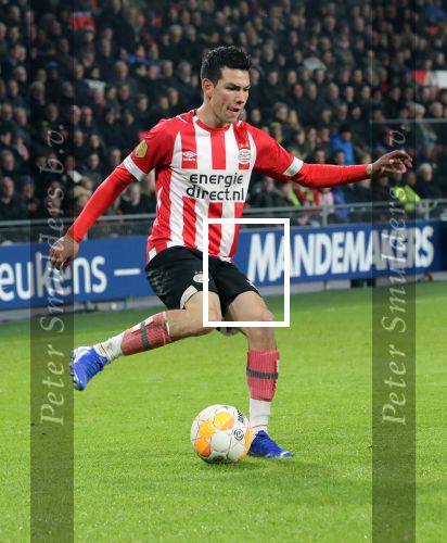 Eindhoven,24 November 2019
Kompetitie Seizoen 2018-2019 PSV-SC Heerenveen, eindstand 3-0
Hirving Lozano scoort 1-0 en 3-0