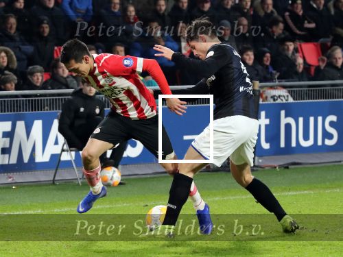 Eindhoven,24 November 2019
Kompetitie Seizoen 2018-2019 PSV-SC Heerenveen, eindstand 3-0
Hirving Lozano scoort 1-0 en 3-0