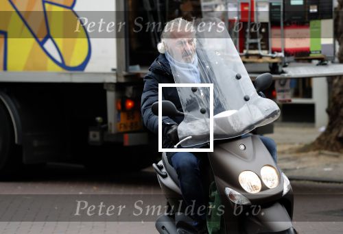 Amsterdam 22 november 2018
Huub Stapel op zijn scooter.