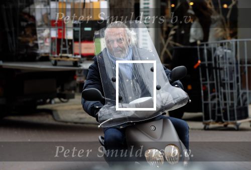 Amsterdam 22 november 2018
Huub Stapel op zijn scooter.