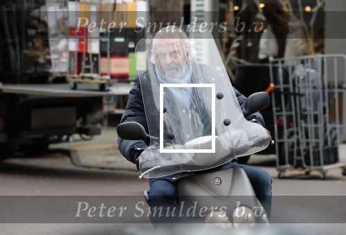 Amsterdam 22 november 2018
Huub Stapel op zijn scooter.