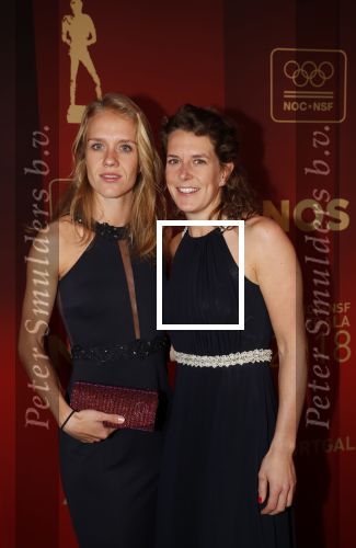 Amsterdam 19 december 2018
Sportman van het jaar verkiezing in afas live. Ireen Wust met partner Letitia de Jong