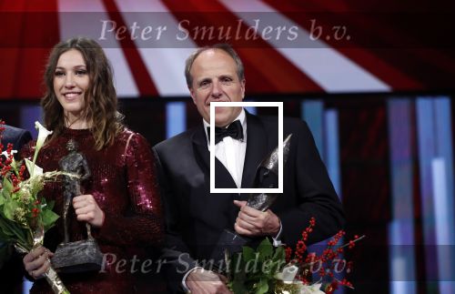 Amsterdam 19 december 2018
Sportman van het jaar verkiezing in afas live. Kjeld Nuis met Sportvrouw van het Jaar 2018 Suzanne Schulting, gehandicapte sporter van het Jaar 2018 Bibian Mentel en de coaches van het Jaar 2018 Jac Orie en Raemon Sluijter De baanwielrenners werden ploeg van het jaar, Marianne Timmer kreeg een ouvre prijs en Rico Verhoeven werd door de Zapp kijkers gekozen tot meest populaire sporter.