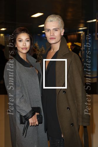 Amsterdam 11 december 2018
Modeshow en feest Nikkie Plessen met heel veel artiesten in AFAS live. jaimy Vaes en Koen Kardashian