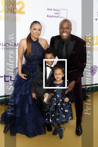 Rotterdam 9 december 2018
Premiere Bon Bini Holland 2 in pathe Rotterdam. Jandino Asporaat met vrouw en kinderen