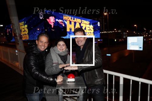 Amsterdam 3 december 2018
Roxeanne Hazes Danny de Munk en Jeroen v d Boom bij het ziggo dome waar bekend wordt gemaakt dat er een extra show komt van Holland zingt Hazes.
