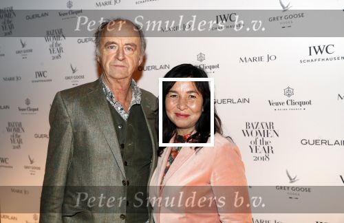 Amsterdam 10 december 2018
de Harper\'s Bazaar Woman of the Year Award 2018 in de Posthoornkerk . Kees Hulst met zijn vriendin