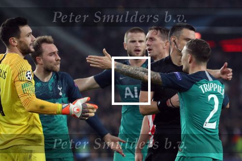 Eindhoven, 24 Oktober 2018 PSV-Tottemham Hotspur.
Duel in de voorronde Champions League, eindstand 2-2.
Kieran Trippier Christian Eriksen en Michel Vorm