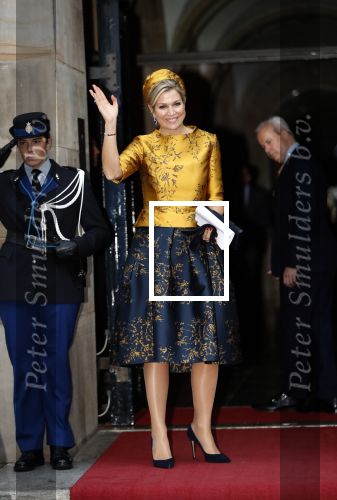 Amsterdam 6 december 2018
Prins Claus prijzen in paleis op de dam . Aanwezig Prinses Baetrix Prinses Mabel Prins Constantijn Koning Willem Alexander en koningin Maxima.