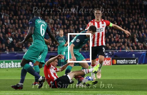 Eindhoven, 24 Oktober 2018 PSV-Tottemham Hotspur.
Duel in de voorronde Champions League, eindstand 2-2.
Luuk de Jong