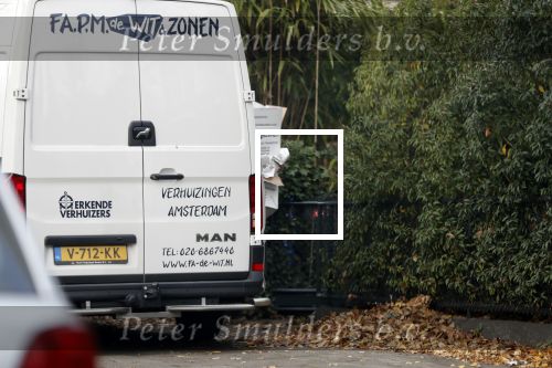 Amsterdam 22 november 2018
Verhuiswagen bij het huis van Martijn Krabbe.