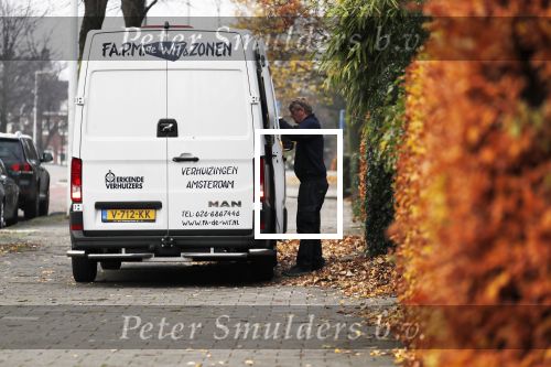 Amsterdam 22 november 2018
Verhuiswagen bij het huis van Martijn Krabbe.
