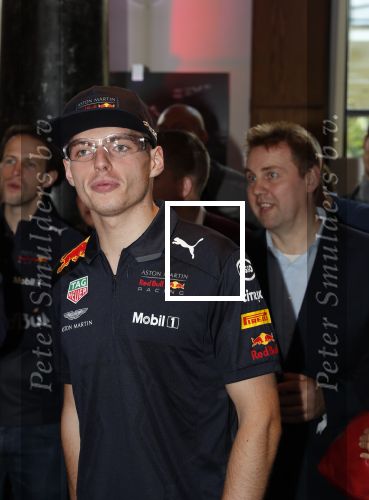 Amsterdam 13 november 2018
Presentatie TAG Heuer horloge van Max Verstappen in Hotel Arena. Robert Doornbos en Rob Kamphues doen de presentatie.