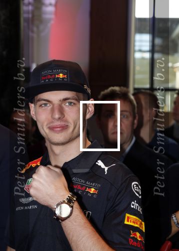 Amsterdam 13 november 2018
Presentatie TAG Heuer horloge van Max Verstappen in Hotel Arena. Robert Doornbos en Rob Kamphues doen de presentatie.
