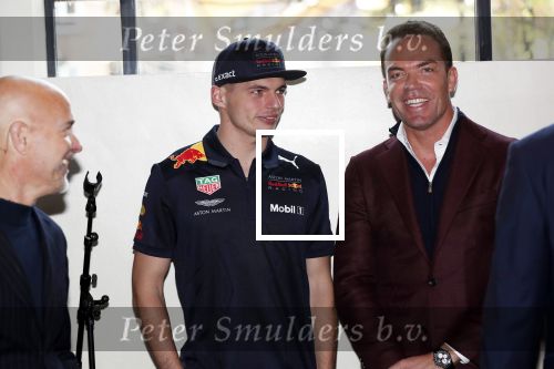 Amsterdam 13 november 2018
Presentatie TAG Heuer horloge van Max Verstappen in Hotel Arena. Robert Doornbos en Rob Kamphues doen de presentatie.