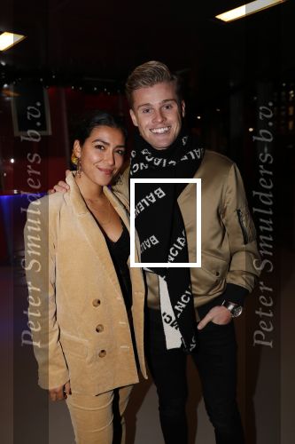 Amsterdam 11 december 2018
Modeshow en feest Nikkie Plessen met heel veel artiesten in AFAS live. Moise Trustfull met vriend Kaj