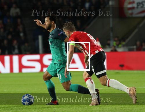Eindhoven, 24 Oktober 2018 PSV-Tottemham Hotspur.
Duel in de voorronde Champions League, eindstand 2-2.
Mousa Dembele