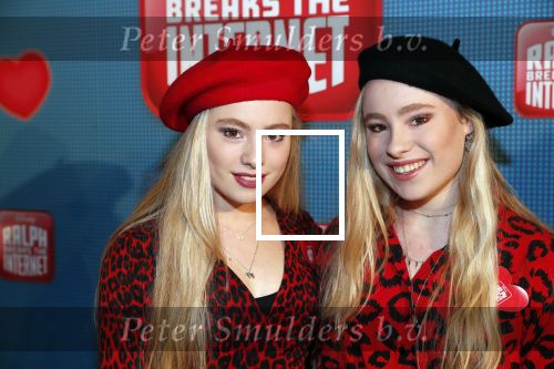 Amsterdam 8 december 2018
Premiere van Ralph Breaks the Internet in Pathe Arena. 
Mylene Waalewijn en Rosanna Waalewijn